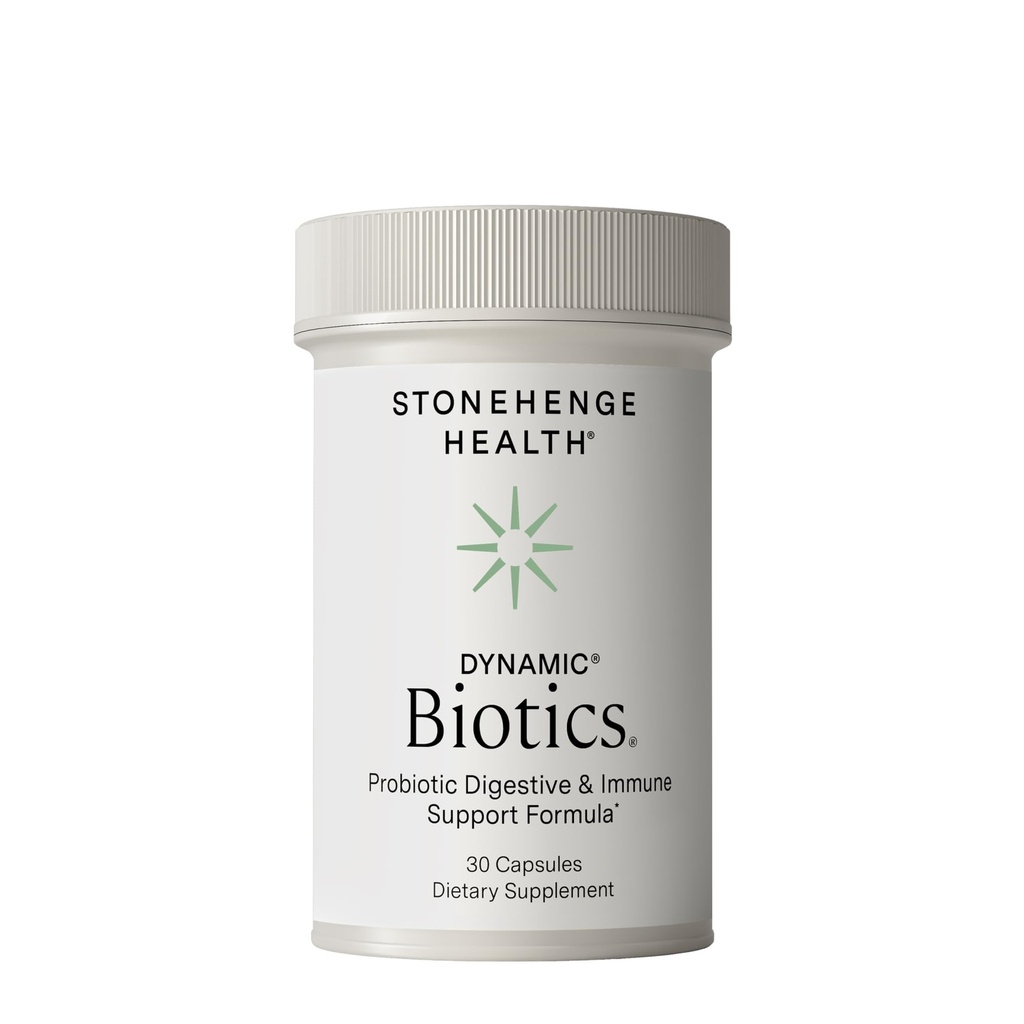 Stonehenge Health Probiotics 55 miljarder CFU - 16 stammar, prebiotiska, synbiotikadynamiska biotik - Lactobacillus Acidophilus, fördröjd frisättning, Shelf Stable, Non-GMO Gluten Free Veggie Capsule