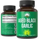 Peak Performance Ikääntyneet musta valkosipuli kapselit. Raw Vegan Pure Odorless Extract supplement Pills for Cholesterol, ja Immuuneja tukea. valkosipulin S-Allyyli systeiini ja antioksidantteja