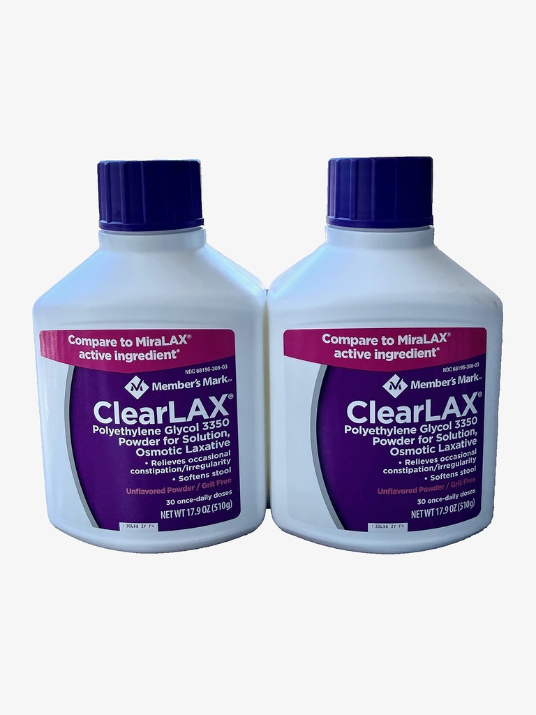 Medlems Mark Clearlax 2 Pack 17.9-Ounces varje
