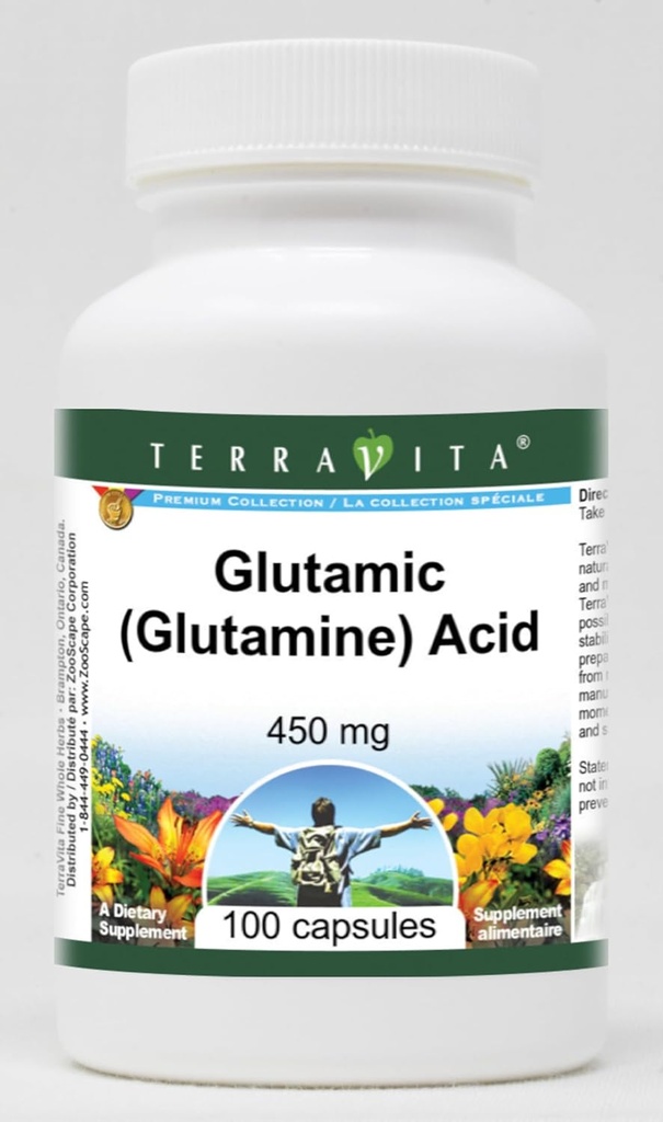 Glutamiini (glutamiini) Happo - 450 mg (100 kapselia, ZIN: 513331)