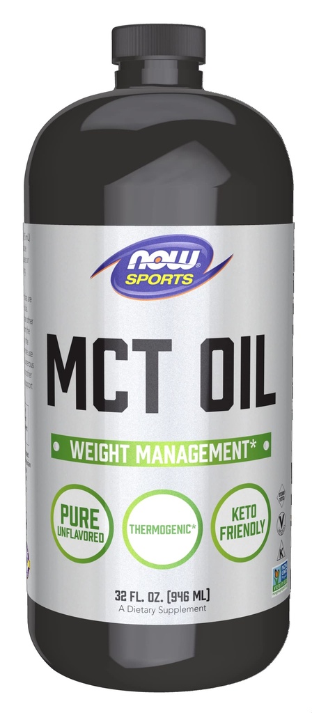 NYT Foods Sports Nutrition, MCT (Keskipitkäketjuiset triglyseridit) Öljy 14 g, Painonhallinta, Liquid, 32-Ounce
