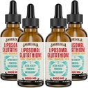 Liposomal Glutathione Liquid 2000MG – Antioxidant Detox Supplement for Women & Men, Aging Defense, Liver Function & Energy, med Hyaluronic Acid + Aloe Vera + Vitamin C, Natural & Vegan, 8 FL.OZ