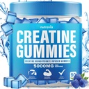 Creatiini Gummies 5g Creatiini Monohydraattia miehille ja naisille, vahvuus, Endurance, lihasinstantoitu Creatiini, Micronized Clean HCL Balanced Creatina Monohidrata en Polvo (90 Gummies)