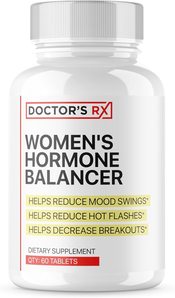 Lääkärin RX . #1 Rankattu Hormoni Balancer naisille. Kliinisesti testattu tuki PMS, vaihdevuosia, turvotusta ja väsymystä. Ultra Strength Formula + 14 Ainesosat 3. osapuoli testattu - 60 kapselia