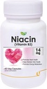 Nutraceuticals Niacin 14 mg B3-vitamiinia ja Inositolia 50 mg lisäravinteet - 60 Veg-kapselia