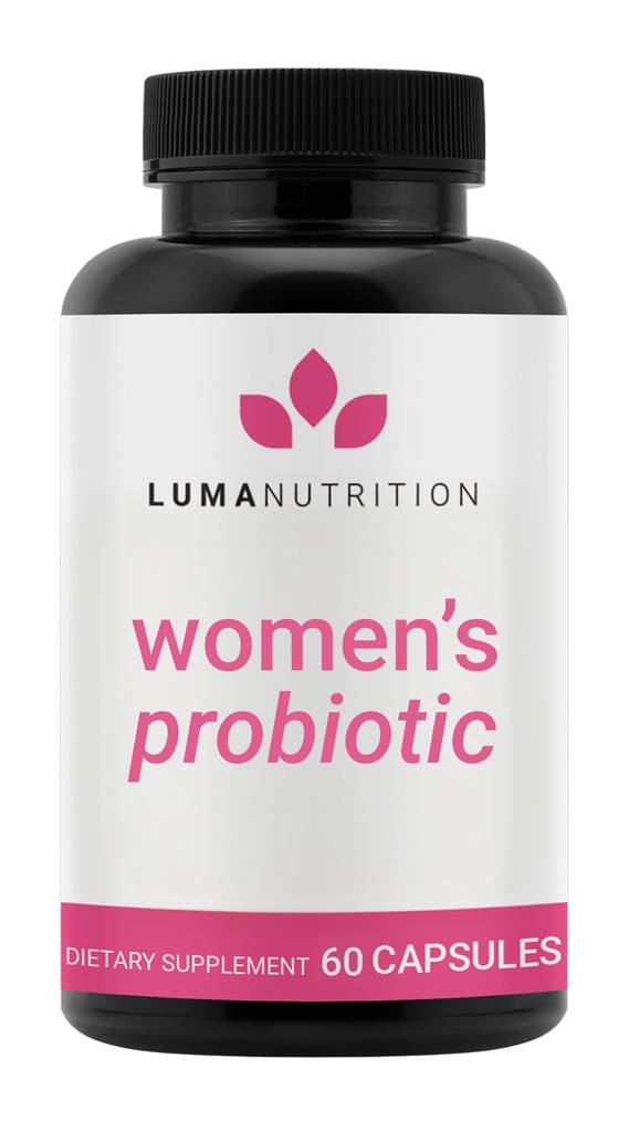 Luma Nutrition Probiootit naisille prebiootit - 50 miljardia PMY - Formuloitu digestiivinen, Immuuni & feminiini tuki - 60 kapselia