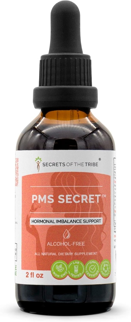PMS Salainen alkoholiton, Glycerite Black Cohosh, Kramp, Vitex, Valerian, Voikukka, Chamomile, St. John's Work. Tincture, Herbal Extract Hormonaalinen epätasapaino Support 2 OZ