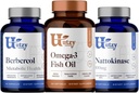 Utzy Naturals Berbercol ... 500 mg Citrus Bergamot (Bergamontena) & Berberiini, Nattokinaasi...