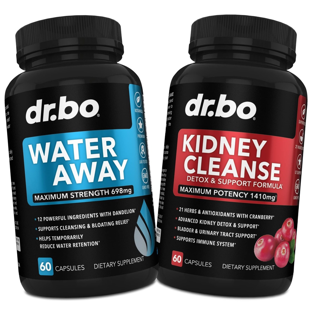Vesi pillereitä Diureetit veden säilöönotto - Munuaisten puhdistus Detox Support Supplement - Pois kasviperäisiä Diureetit - Apua korjaus munuaiset, virtsarakon valvonta & virtsateiden terveys Munuaisten Formula