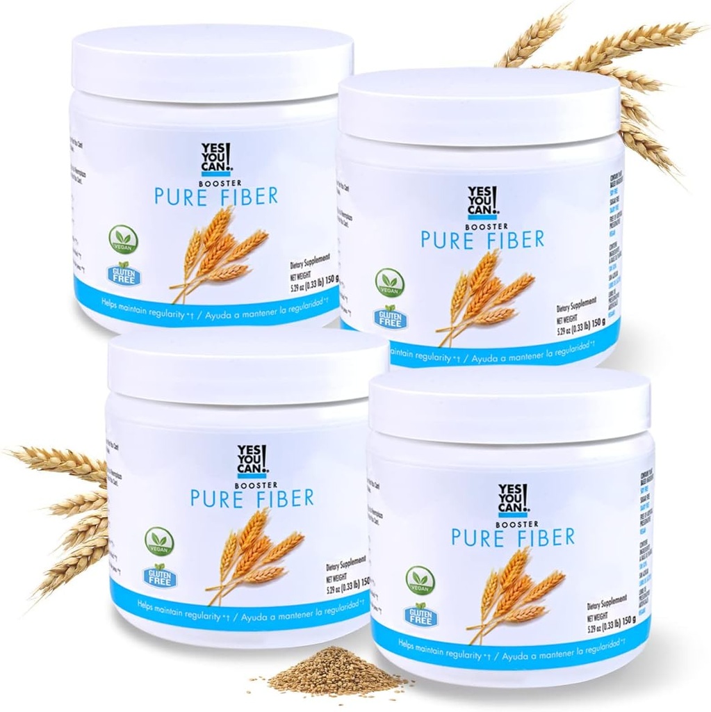 Ja du kan! Drick Booster - Organic Greens Superfood Powder Drink Mix - 4 Pack med Alfalfa Grass, Wheatgrass, Kale, Barley Grass, Lemon Juice Powder - Rik i antioxidanter, vitaminer och mineraler.
