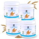 Kyllä voit! Juo Booster - Organic Greens Superfood Powder Drink Mix - 4 pakkaus Alfalfa Grass, Wheatgrass, Kale, Ohra Grass, sitruunamehujauhe - Rich antioksidantteja, vitamiineja ja kivennäisaineita.
