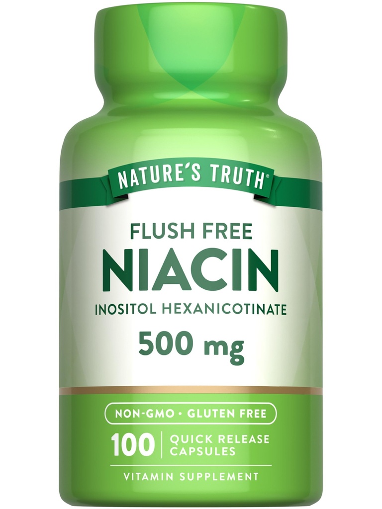 Nature's Truth Flush Free Niacin 500 mg 100 kapselia