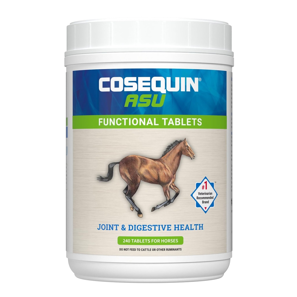 Nutramax Cosequin ASU Joint & Digestive Health Functional Tablets för hästar, 240 tabletter