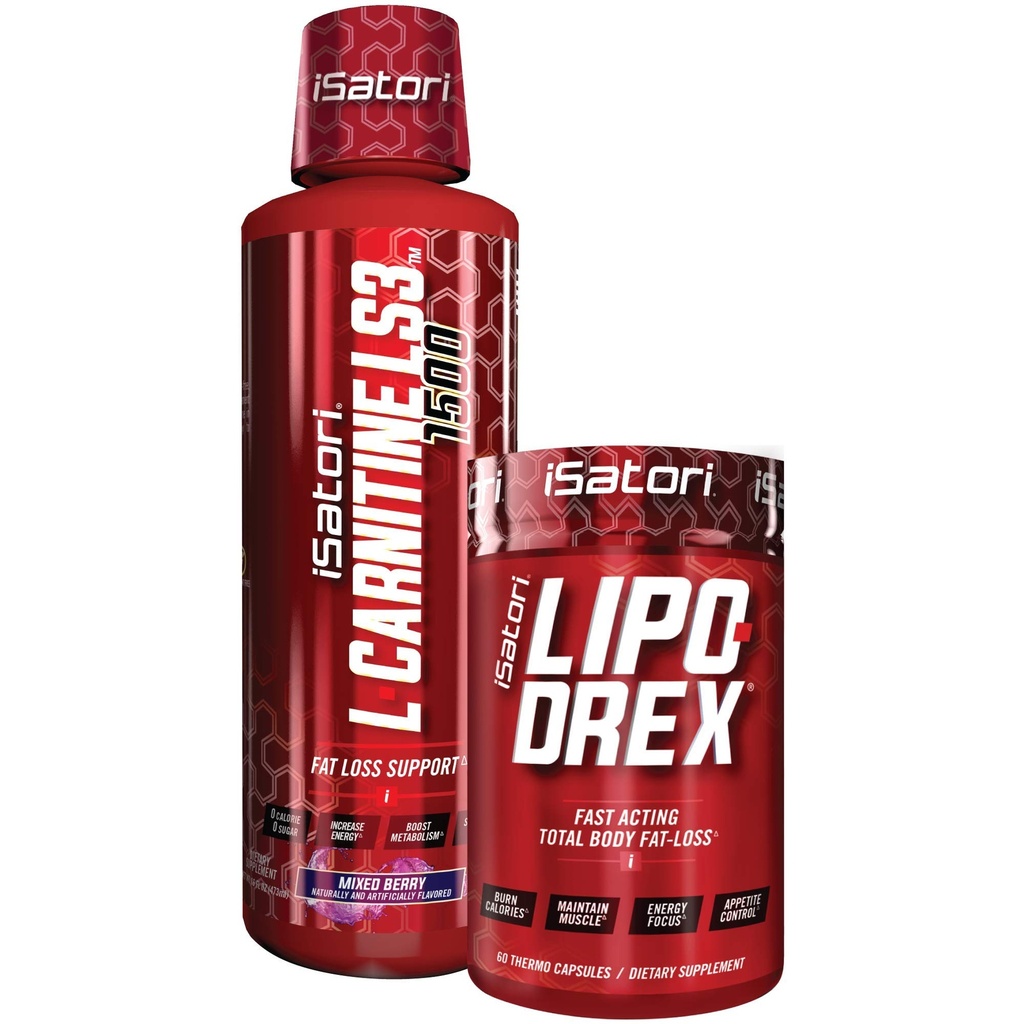 iSatori Lipo-Drex Fat Loss Thermogenic Formula - Nopea toiminta Painonmenetys -Appetite Supppressant (60 kapselia) L-karnitiini nestemäisen rasvan polttaja ja aineenvaihdunta aktivoija - sekoitettu Berry (32 Servings)
