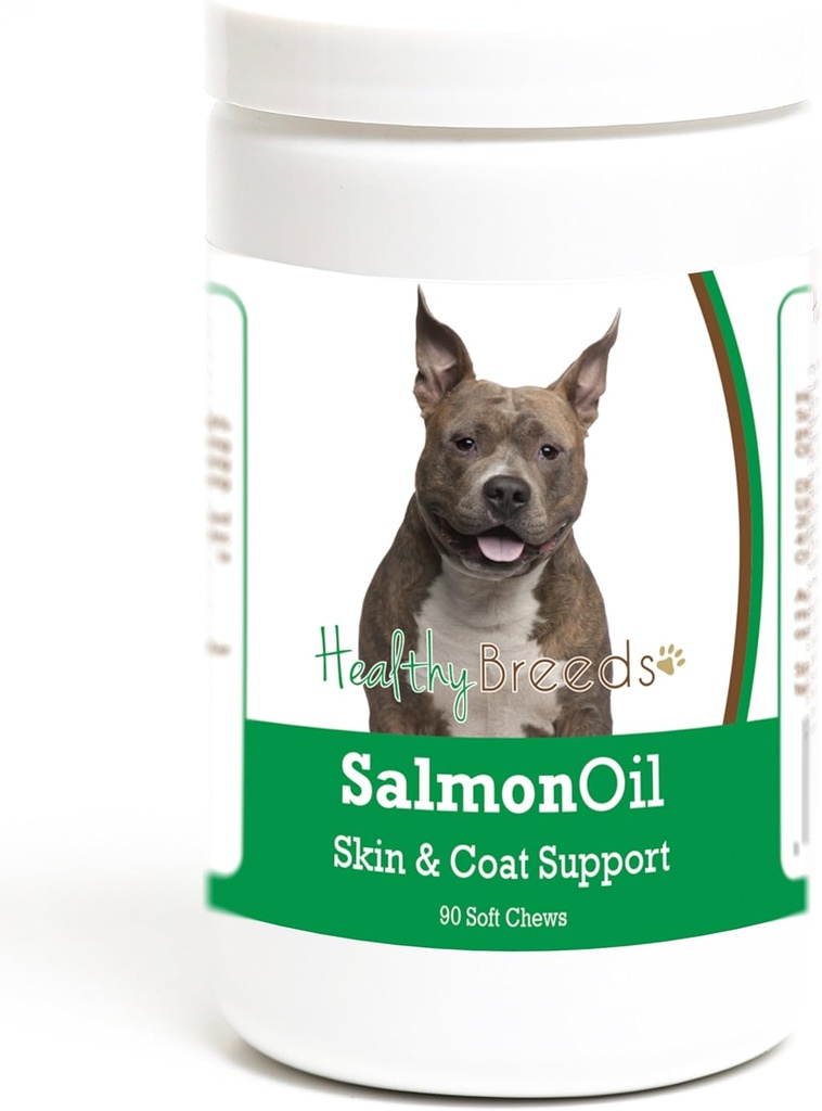 Terve rodut American Staffordshire Terrier Salmon Oil Soft Chews 90 Count