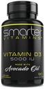 Älykkäämpi D3-vitamiini 5000 IU Avokado-öljyssä 125 mcg - 90 min Softgels