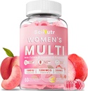 Methyloitu monivitamiini naisille Gummie kalsium, magnesium, sinkki, A-vitamiini, C, D3, E, K2, B Complex, Folaatti, Biotiini - Multi vitamiineja & Minerals for Energy, Immunosupport ja vahvistaa luuta