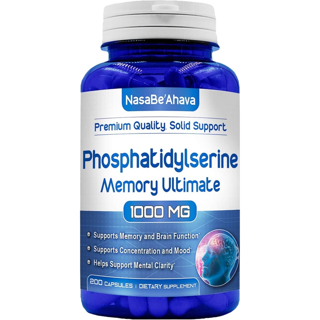 Muisti täydentää aivojen tukea ... Fosfatidyyliseriini täydentää muistia ja Focus Complex Ginkgo Biloba DMAE Rosemary ja Gotu Kola ... Valmistettu ja testattu USA (66 päivän toimitus)