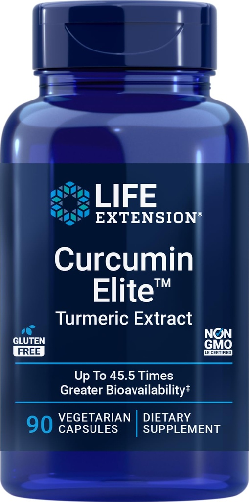 Life Extension Curcumin Elite Turmeric Extract, 90 Veg kapselit