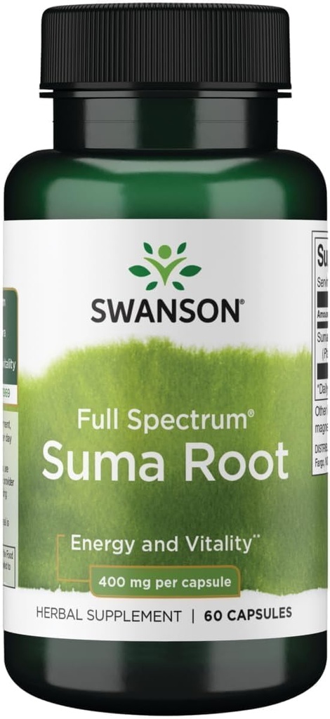 Swanson Full Spectrum Suma juuri 400 Milligrams 60 kapselia