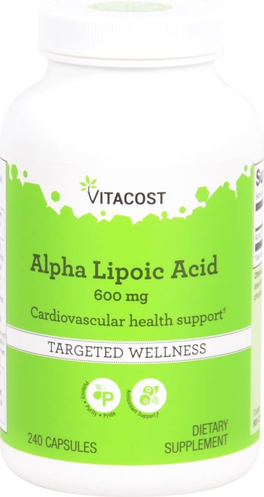 Vitacost Alpha Lipoic Acid -- 600 mg - 240 kapselia