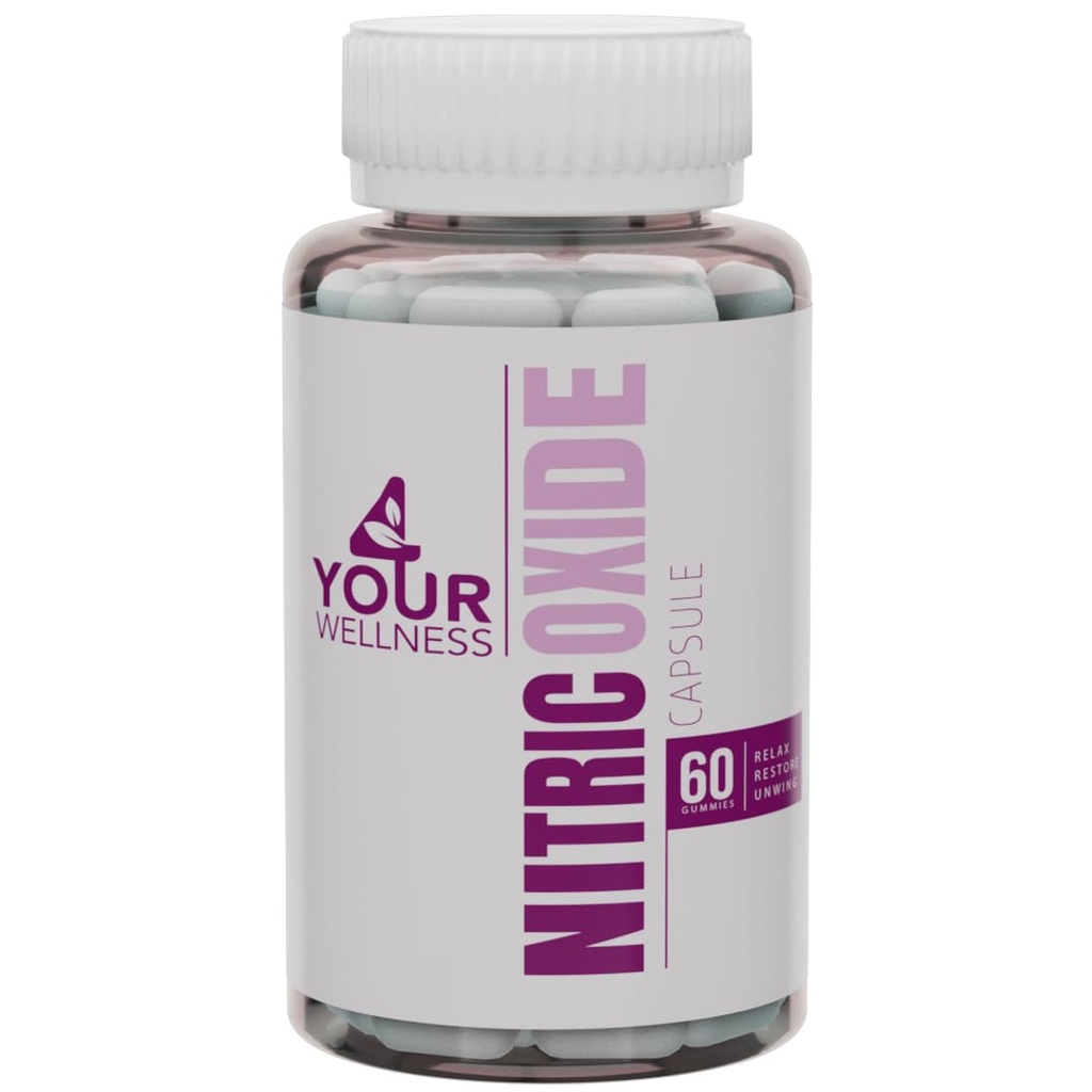 Nitric Oxide Supplement, med L Arginine och L Citrulline Boosting Nitric Oxide Production, Blood Pressure och Circulation, Gluten Free, Non-GMO, Kosher (60)