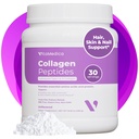 VitaMedica Collagen Peptides Powder for Women & Men - Terveet hiukset, iho, kynnet, luut ja nivelet - Hydrolysoidut tyypit I & III, nurmirehu, pastöroitu proteiini, nollasokeri - 30 tarjoilua