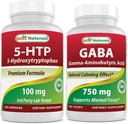 Best Naturals 5- HTP (5-hydroksitryptofaani) 100 mg & GABA 750 mg