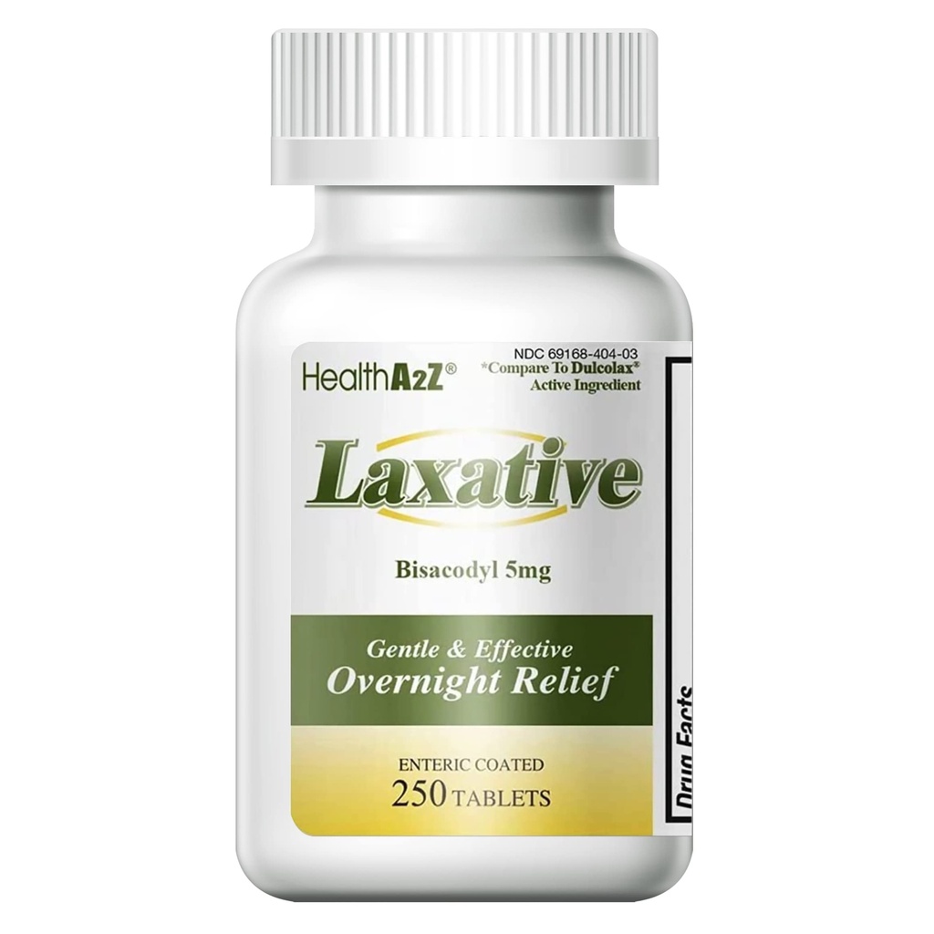 HealthA2Z Laksatiivinen bisacodyyli 5 mg ... 250