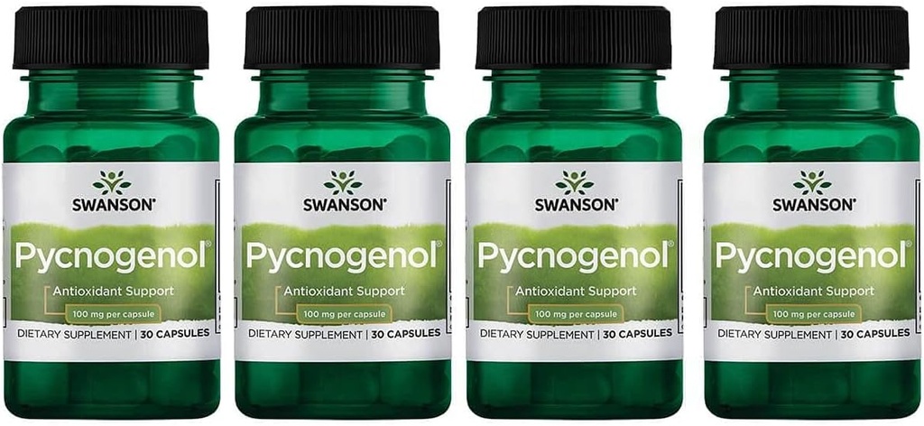 Swanson Pycnogenol 100 Milligram 30 kapslar 4 Pack