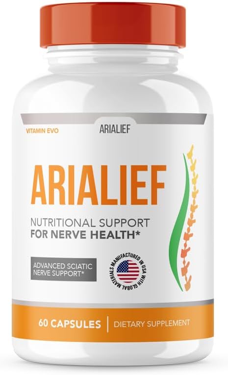 Arialeaf Sciatica Nerve Support, Arialeaf Advanced Nerve Health, Arialeaf Prime Palm Sciatica, Aria Leaf Primepalm Aria Lief, Aria Lief Nerve Relief Supplement Sciatic Nerve Soothing (60 kapselia)
