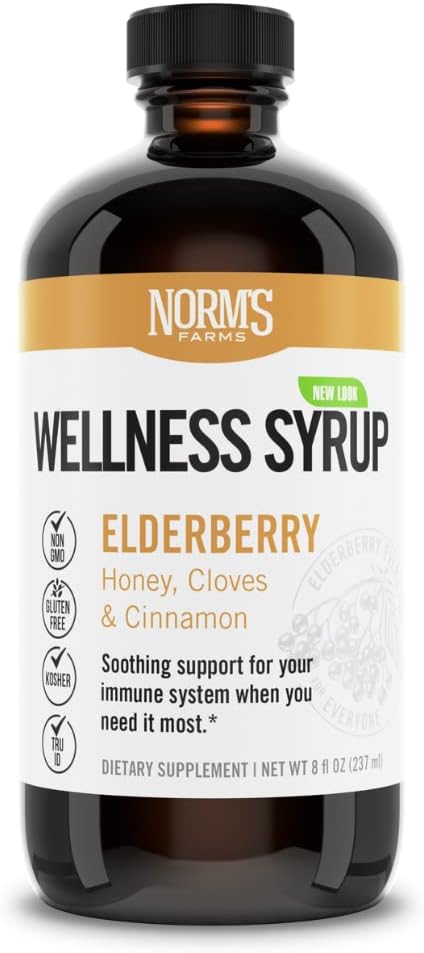 Norms gårdar Elderberry Wellness Syrup, 8 Fz
