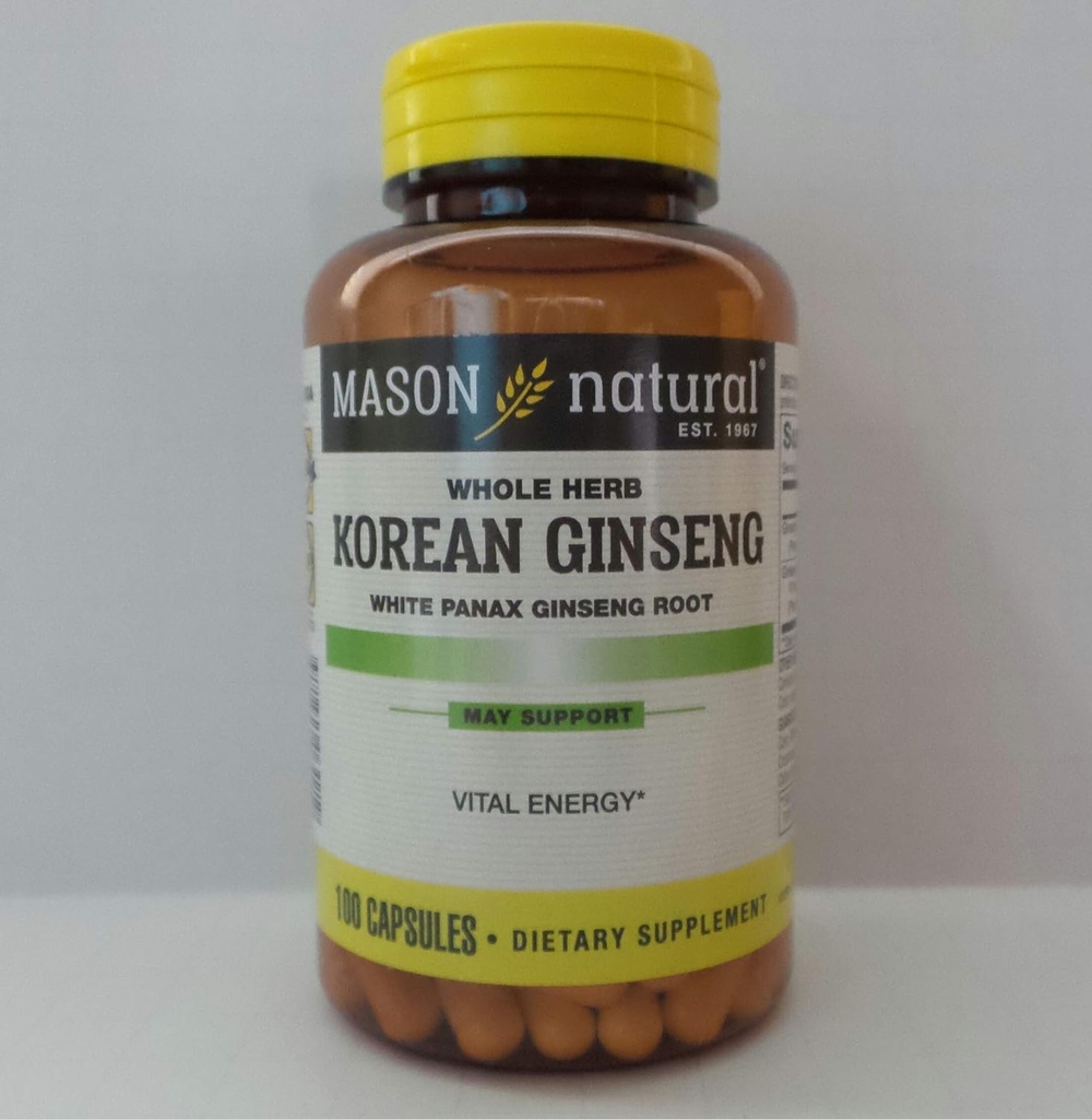 Mason Natural, koreanska Ginseng 518MG