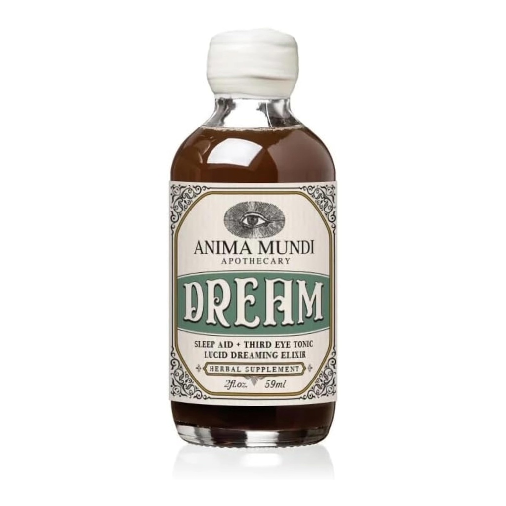 Anima Mundi Apotekary Lucid Dream Elixir - Third Eye Tonic - Rentouttava Adaptogeeninen Drink - Tuki Lucid Dreaming ja Visionary nukkua tämän rauhoittava sävy (2 oz)