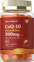 CoQ10 Gummies | 200 mg | 60 greve | Natural Mango Pineapple smak | Vegan, icke-GMO, Gluten Free | av Carlyle