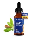 BioMatrix Licorice juuriuute (1200 drops 2 fl. oz) enemmän aktiivinen ainesosa kuin kilpailevat tuotemerkit (0,87 mg Glycyrrhizin / Drop), Vähemmän annoksia tarvitaan, väkevä, nostaa kortisoli, energia