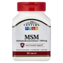 2000-luvun MSM, 1000 mg, 90 tablettia