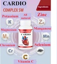 Cardio Heart Health lisäravinteet, terve verenkierron ja verenpaineen tuki kalium, magnesium, kromi, ZINC, mangaani, kromi, seleeni, 30CAPSULES 1000,31 Mg