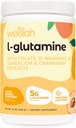 Wellah L-Glutamiini Peach Mango (50 Servings) - 5g L-Glutamiini per Serving, makeutettu Stevia