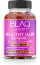 Blaq Luxury Biotin Gummies - hiusten kasvua vitamiineja 5000 mcg Biotin per tarjoilu ... vitamiineja B12, B6, Folic Acid, Jodi, Sinkki Hair Supplement hiusten kasvua varten... Naisten & miesten 1 kuukauden tarjonta