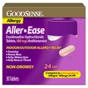 GoodSense Aller-Ease - Fexofenadiini Hydrochlorothiade 180 mg tabletit - 24 tunnin allergialääkkeet sisä- ja ulkouima-aivoihin, 30
