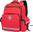 CURMIO Ensiapu Lääkinnällinen Backpack Tyhjä, Ensimmäinen Vastaaja EMT Bag EMS, Camping, Retkeily, Koti Terveys, Kenttämatkat, Punainen (Bag Only, Patented Design)