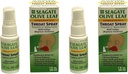 Seagate Tuotteet Homeopaattinen Olive Leaf Kurkkusuihke (Pakki 2) 1 Ounce Vadelma-Spearmint