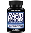 Rapid Rehydr8 Electrolyte Tabletit 100 kapselia ... Hydraation pillerit Apua Cramping ja tukee lihasten kestävyyttä ja toipumista - 100 Helppo niellä kapselit