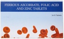 Ferrous ascorbaatti ja Folic Acid -tabletit ... Sinkin kanssa... Lisäosa raudanpuute naisille ja miehille... Energia ja koskemattomuus Booster..