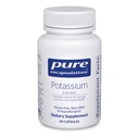 Puhtaat kapselit Kalium (Sitrate) - Essential Elektrolyytti täydentää tukea hermo-ja lihasfunktio, lisämunuaiset, hormonit, Heart Health & Energy* - Kaliumsilikaattikapseli - 90 kapselia