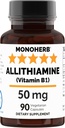 MONOHERB Allitiumamiini B1 50 mg kapselia kohti - 90 kasvissyöjäkapselia