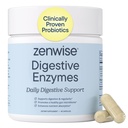 Zenwise Health Dgestive Enzymes for Gut Health & Bloating Relief - Multi Enzymes Digestion lisäravinteet probiootit, bromeliini & Papaya for Dgestive Health Support - Miehet & naiset - 45 Count