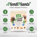 Body Nutrition PlentiPlants Kasvipohjainen proteiinijauhe, Dairy-vapaa proteiini ilman soijaa tai keinotekoisia ainesosia, luonnollisesti maustettu luomu kasviproteiini Shake, suklaa maapähkinävoi, 38 g