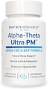 Biotics Research Alpha Theta Ultra PM L Theanine, Passionflower, Lemon Balm, Tukee GABA, serotoniini, Regulates Circadian Rhythms, 60 kapselia